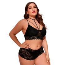 Conjunto de Lingerie Plus Size