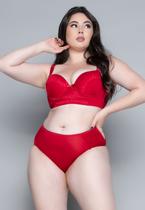 Conjunto de Lingerie Plus Size Wls Modas Sutiã Reforçado Com Bojo Calcinha Luxo