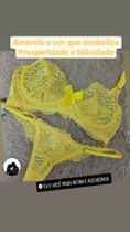 Conjunto de lingerie rendado tamanho M