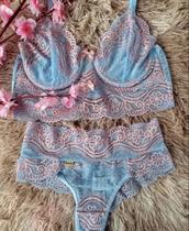 Conjunto de lingerie sem bojo