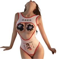 Conjunto de lingerie SINROYEE Sexy Cosplay Anime Lolita Bikini Red Conjunto de lingerie SINROYEE Sexy Cosplay Anime Lolita Bikini Red