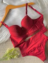Conjunto de Lingerie Sutiã com Espuma na parte Frontal
