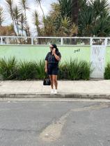Conjunto de linho preto Conjunto de linho preto