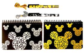 Conjunto de livros de autógrafos Disney Mickey Mouse com canetas de colar Conjunto de livros de autógrafos Disney Mickey Mouse com canetas de colar