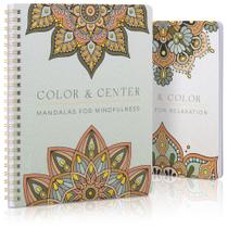 Conjunto de Livros de Colorir para Adultos ZICOTO Mandalas para Relaxamento Conjunto de Livros de Colorir para Adultos ZICOTO Mandalas para Relaxamento