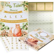 Conjunto de Livros de Memórias e Caixas de Lembranças Tiny Tales para Bebês
