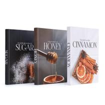 Conjunto de Livros Decorativos Neutros com Capa Dura Falsa 20 x 25 cm, 3 Peças Conjunto de Livros Decorativos Neutros com Capa Dura Falsa 20 x 25 cm, 3 Peças