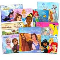 Conjunto de livros Disney Princess e Disney Frozen para crianças, pacote com 9 Conjunto de livros Disney Princess e Disney Frozen para crianças, pacote com 9