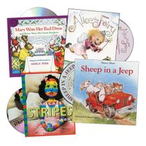 Conjunto de Livros e CDs Kaplan Early Learning Just Imagine 4 peças