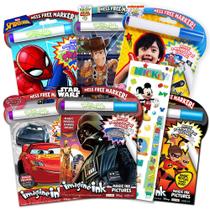 Conjunto de livros para colorir Bendon Imagine Ink Boys com adesivos x6