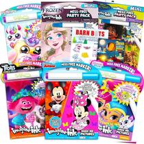 Conjunto de livros para colorir Bendon Imagine Ink Girls com adesivos x6