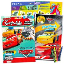 Conjunto de livros para colorir Disney Cars Imagine Ink com caneta invisível
