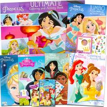 Conjunto de livros para colorir Disney Princess com atividades e adesivos Conjunto de livros para colorir Disney Princess com atividades e adesivos