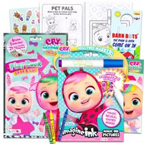 Conjunto de livros para colorir e atividades Cry Babies com tinta Imagine