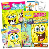 Conjunto de livros para colorir e atividades SpongeBob SquarePants