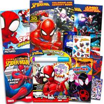 Conjunto de livros para colorir Marvel Spiderman para crianças com atividades Conjunto de livros para colorir Marvel Spiderman para crianças com atividades
