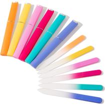 Conjunto de lixa de unhas de vidro Diodiva, 6 unidades com estojo para unhas naturais Conjunto de lixa de unhas de vidro Diodiva, 6 unidades com estojo para unhas naturais