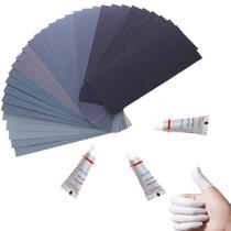 Conjunto de lixa HL-YMXQ 120 a 20000 Grit, 36 folhas e acessórios