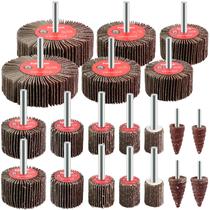 Conjunto de lixadeiras Flap Wheel Pukamam, 20 unidades, 80 grão para metal e madeira Conjunto de lixadeiras Flap Wheel Pukamam, 20 unidades, 80 grão para metal e madeira