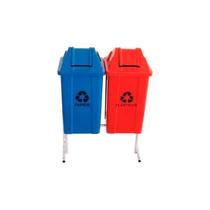 Conjunto De Lixeira Para Coleta Seletiva 100 L Jsn