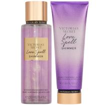 Conjunto de loção corporal e névoa Victoria's Secret Love Spell Shimmer