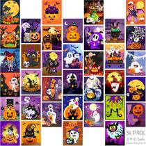 Conjunto de lona Harloon Halloween pré-desenhado 20x25cm 36 unidades