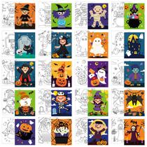 Conjunto de lona Sherr, 20 peças de algodão esticado, 20x25 cm, Halloween Conjunto de lona Sherr, 20 peças de algodão esticado, 20x25 cm, Halloween