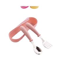 Conjunto De Louça De Aço Inoxidável Para Crianças, Utensílios Para Bebês, Colher, Garfo, Talheres