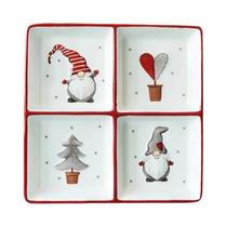Conjunto De Louça De Cerâmica Nórdica Papai Noel Tigela Prato Talheres Arroz Salada Estilo Ocidental