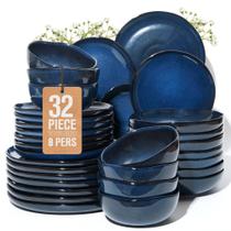 Conjunto de Louça Pokini 32 Peças Stoneware Azul Estrelado para 8 Pessoas Conjunto de Louça Pokini 32 Peças Stoneware Azul Estrelado para 8 Pessoas