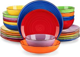 Conjunto de Louça vancasso Bonita 24 Peças Cerâmica Multicolorida Conjunto de Louça vancasso Bonita 24 Peças Cerâmica Multicolorida