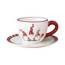 Conjunto De Louças Cerâmicas De Natal Estilo Nórdico Com Tigela, Prato E Talheres Para Arroz E