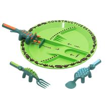 Conjunto de Louças Constructive Eating para Bebês (1 a 3 anos) - Tema Dinossauro