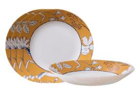 Conjunto de Louças Corelle Milk Glass - 4 Peças (Prato e Tigela)