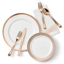 Conjunto de louças da Madee PREMIUM Elegant Plastic 175 unidades