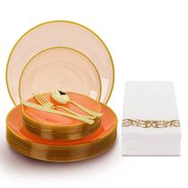 Conjunto de louças de festa descartáveis N9R 180 unidades para 30 convidados