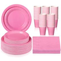 Conjunto de louças de papel descartáveis Tioncy 200 unidades para 50 convidados