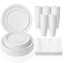 Conjunto de louças de papel descartáveis Tioncy 200 unidades para 50 convidados