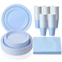 Conjunto de louças de papel descartáveis Tioncy 200 unidades para 50 convidados