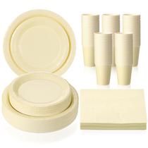 Conjunto de louças de papel descartáveis Tioncy para 50 convidados