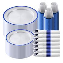 Conjunto de louças de plástico azul escuro Goodluck 350 peças Conjunto de louças de plástico azul escuro Goodluck 350 peças