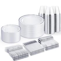 Conjunto de louças descartáveis WELLIFE 450 unidades para 75 convidados