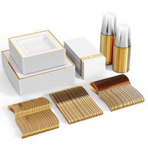 Conjunto de louças FOCUSLINE 350 Gold para 50 convidados com pratos Conjunto de louças FOCUSLINE 350 Gold para 50 convidados com pratos