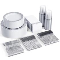 Conjunto de louças FOCUSLINE Silver Lace 350 unidades para 50 convidados