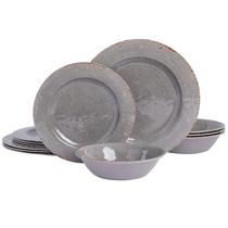 Conjunto de louças Gibson Home Mauna Melamina Plastic 12 unidades Conjunto de louças Gibson Home Mauna Melamina Plastic 12 unidades