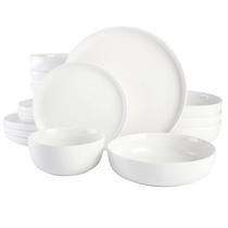 Conjunto de Louças Gibson Home Oslo - 16 Peças de Porcelana Branca Conjunto de Louças Gibson Home Oslo - 16 Peças de Porcelana Branca