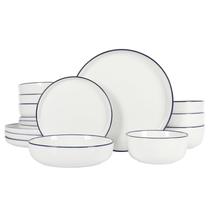 Conjunto de louças Gibson Home Oslo 16 peças de porcelana branca