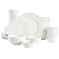 Conjunto de louças Gibson Home Zen Buffet Porcelain 40 unidades brancas Conjunto de louças Gibson Home Zen Buffet Porcelain 40 unidades brancas