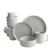 Conjunto de Louças Gibson Home Zuma - 16 Peças Cinza Claro Conjunto de Louças Gibson Home Zuma - 16 Peças Cinza Claro