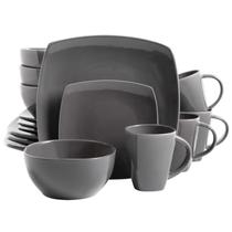 Conjunto de Louças Gibson Soho Lounge Grey - Serviço para 4 Pessoas (16 Peças)